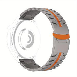 TEMU 제이탑 비즈니스 스타일 티타늄 합금 시계 밴드, 22mm, 버튼 폴딩 클래스프 포함, 화웨이 워치 GT5 46mm, GT4 46mm, 아마즈핏 GTR 47mm, T-REX 3와 호환 가능