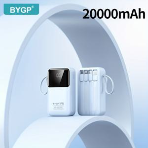 TEMU 1pc 초고속 충전 모바일 파워 뱅크 10000mAh/20000mAh - 아이폰 PD 18W 및 QC3.0/22.5W에 적합, 케이블(USB-A/Type-C/Mccio) 포트, LED 디스플레이, 야외 캠핑 비상 백업 배터리 팩 포함|보조배터리|보조배터리20000