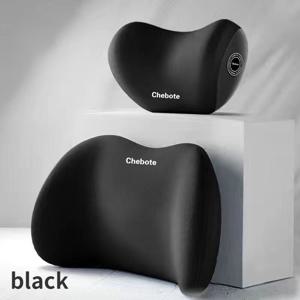 TEMU 2pcs 자동차 시트 목과 허리 지지 베개 커버 - 2-in-1 폼 고무 경추 지지, 조절 가능한 백러스트, 긴 운전에 적합 - 편안한 여행 액세서리, 불편을 줄이기, 폴리에스터 섬유, Wove