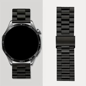 TEMU 고급 라이트 럭셔리 스테인리스 스트랩, 20mm/22mm, 4/5/6/클래식 에디션/기어 S3/액티브 2 및 화웨이 워치 GT2/2/2E/프로 밴드 호환 가능