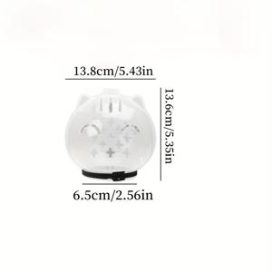TEMU 1pc 조절 가능한 투명한 고양이 헬멧 - 물어뜨리거나舐기 방지, 통기성이 좋은 애완동물 공간 모자, 목욕 및 관리를 위한 긁힘 방지 구형 디자인, 1세 칼라 대안, 고양이 액세서리