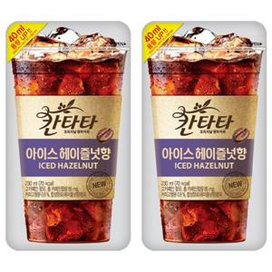 TEMU 롯데 칸타타 아이스 헤이즐넛향 230ml x 20팩