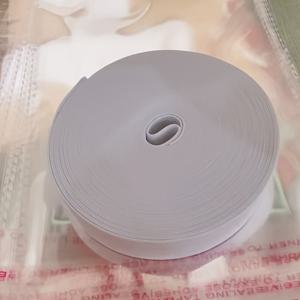 TEMU 플랫 탄성 밴드 블랙 화이트 고무 밴드 수제 옷 바지 액세서리 스트레치 벨트 의류 DIY 수제 직물