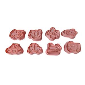 TEMU 로켓, 잠수함, 비행기, 자동차 조합의 플라스틱 프레스 타입 쿠키 몰드 8피스 세트, DIY 베이킹 도구, 어린이 휴일 쿠키, 빵, 퐁당 디저트 만들기에 적합