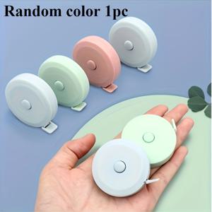 TEMU 1pc 60인치 유연한 측정 테이프 - 확장 가능한 PVC 블레이드, 납이 없는, 듀얼락 시스템, 한 클릭으로 수선 및 신체 측정에 사용