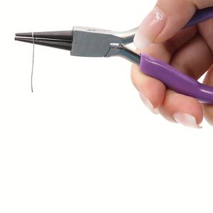 TEMU 다기능 주얼리 플라이어 | 비즈 및 와이어 래핑용 라운드 노스 메탈 도구 | 보라색 편안한 그립 핸들 | DIY 공예와 주얼리 만들기에 이상적, DIY 주얼리 도구 | 기능적인 디자인 | 정밀 제작