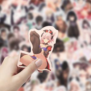 TEMU 50장의 생생한 애니메이션 스티커 - 방수 PVC, 랩탑, 물병, 스케이트보드 및 휴대폰에 이상적 - 만화 캐릭터와 생생한 디자인이 있는 내구성 있고 데칼, 귀여운 스티커