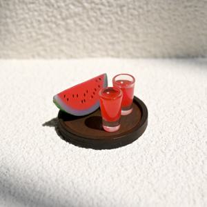 TEMU 미니어처 물melon & 코코넛 음료 세트 - 인형집, 장난감 집 및 모델 집 장식용 세부 미니어처 음식 및 음료 액세서리, 수집가 및 다이오라마 열혈 팬을 위한 이상적인 다이오라마 액세서리|즐거운 장면 장식|세부 미니어처, 미니어처 액세서리