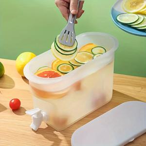 TEMU 대용량 냉장고冷水병 Faucet - 고온 방지 음료 버킷, 얼음 차, 주스 및 소다에 적합, 주방 및 바에 완벽, 방수 디자인, 쉽게 부어 내는 Faucet, 다목적, 주요 휴일(크리스마스, 할로윈, 부활절, 데이, 추수 감사절 등)에 이상적인 선물)