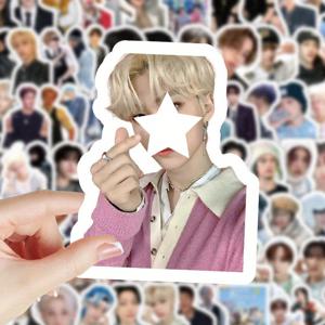 TEMU 103pcs KPOP SKZ 한국 팝 음악 팀 앨범 스티커 세트, 고급 보이시 HD 유명인사 경계, 재사용 가능, 콘서트, 만남, 모임, 휴대폰, 물병, 핸드북, 스티커 방수 및 방습 디자인에 적합합니다.
