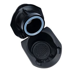 TEMU 1팩 재사용 가능한 커피 캡슐 어댑터 - Dolce Gusto Genio S Crema 포드 그라인더 호환, 내구성 있는 블랙 플라스틱, 경제적인 리필 가능 디자인, 액세서리, 스타일리시한 커피 소품, 골무질감 그립