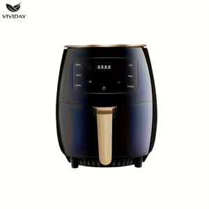 TEMU 4.5L 스마트 터치 스크린 에어 프라이어, 대용량 오일 프리 프라이 팬, 디지털 디스플레이, 유럽 스타일, 감자튀김, 닭가슴살 등, 주방 가전제품, 세련된 주방 용품, 내구성 있는 주방 용품