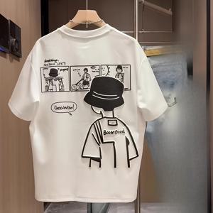 TEMU 남녀 공용 여름 캐주얼 반팔 티셔츠 - 