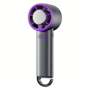 TEMU 미니 USB 충전식 휴대용 핸드팬, 바람 방향 조절 및 다중 기어 설정 - 캠핑, 가정, 사무실 사용에 적합한 모던 디자인의 여행 필수품