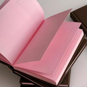 TEMU 초콜릿 스트로베리 노트북, 민트 그린 다이어리, 여행 저널, 스타일리시 미니멀 디자인, 13개 축제에 적합