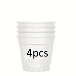 TEMU 4PCS 투명 난초 화분: 6.3