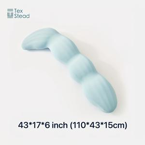 TEMU 텍스스티드 바디 베개, 성인용 쿨링 슬리핑 베개, 사이드 슬리퍼를 위한 긴 침대용 대형 풀바디 베개, 탈부착 가능한 커버 포함