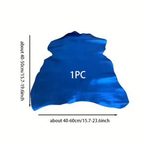 TEMU 금속 블루 양피스 가죽 시트 - 1.0mm 두께, 지갑, 열쇠고리 및 손수 제작 액세서리에 적합, 독특한 패턴, 지갑 제작 용품 | 금속 마감 | 내구성 있는 가죽