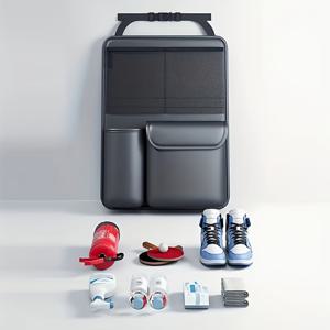 TEMU 1pc SUV 트렁크 정리 가방 - 접이식, 조절 가능한 인조 가죽 보관함, 다중 보관함, 자동차 내부 액세서리에 적합, 블랙, SUV 화물 관리 | 세련된 보관 가방 | 트렁크 정리 가방 | SUV 후면 가방, 트렁크, 다목적 보관 가방, 매달린 가방, 모든 모델에 적합 - 이상적인 선물
