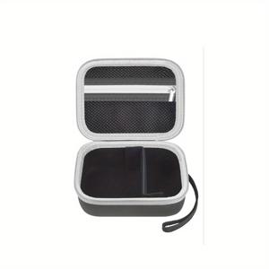 TEMU 메모킹 T02/포메모 M02/M02S/M02 Pro/Q30S/M110용 EVA 하드 쉘 휴대용 라벨 메이커 케이스, 충격 방지 보호 정리 가방, 폰엑 미니 포켓 프린터 보관 거치대 - 블랙