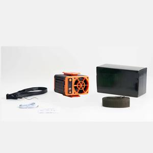 TEMU 10000mAh 허리 클립 팬, 휴대용 선풍기, 착용 가능한 선풍기, 파워 뱅크가 있는 목걸이형 선풍기, 4단계 속도 조절 8000RPM 강풍, 최대 30시간 작동 시간, 여행, 캠핑, 낚시, 야외 작업장에 적합한 USB 충전식 선풍기|보조배터리|캠핑선풍기|보조배터리20000