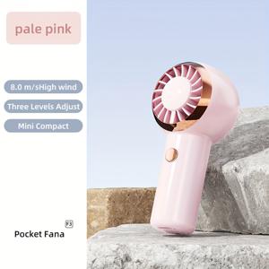 TEMU 1pc 휴대용 포켓 팬, 20,000 RPM, 56g, 100mm - 사무실, 야외, 쇼핑용 충전식 USB 미니 팬 - 이상적인 선물, 선물 아이템 | 현대 미니 팬 | 컴팩트한 디자인, 휴대용 팬