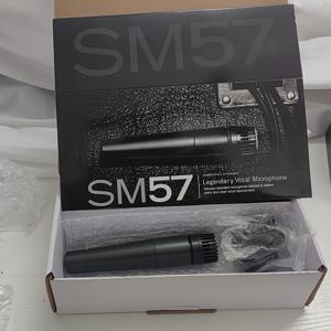 TEMU SM57 하트형 이동 코일 마이크 - 무대, 노래방 및 보컬 녹음용 전문 핸드헬드 유선 마이크, 6.35mm 잭, 검정색, 액세서리(배터리 불필요)