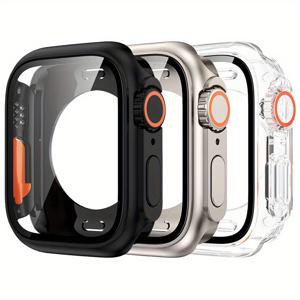 TEMU 3개 iWatch 보호 케이스 - 충격 방지, 스크래치 방지 및 울트라 클리어 디자인, 시리즈 S10/9/8/7/6/5/4, SE 2, 46mm, , 45mm, 41mm, 44mm, 40mm - 블랙