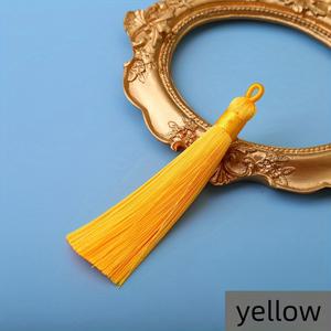 TEMU 20개 실크 태슬 참 장식 DIY 주얼리, 공예 및 기념품용 - 신발, 부츠, 시계에 사용 가능한 다용도 폴리에스테르 장식