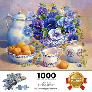 TEMU 성인용 거대 퍼즐 1000피스 - 고화질, 무광 표면, 방진 클로저, 직사각형 디자인, 종이 - 크리스마스, 발렌타인데이, 할로윈 선물에 완벽함