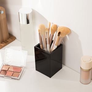 TEMU 1pc 블랙/화이트 다기능 보관함 - 화장대, 욕실 카운터탑, 메이크업 브러시, 연필, 서적 정리용 데스크 오르간자 - 가정 및 사무실 장식에 이상적