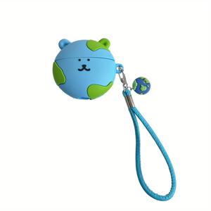 TEMU Earth Bear 헤드폰 케이스 손목 스트랩 이어버드 커버 ForAirPods 1/2/3/4/pro용