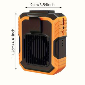 TEMU 3-in-1 휴대용 팬, 충전식 넥 팬, 넥 또는 허리 착용 가능, 야외, 가정, 사무실 사용에 적합|보조배터리|보조배터리20000|서큘레이터선풍기