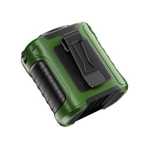 TEMU 2025 신형 5단 속도 휴대용 허리 선풍기 - 20,000 RPM 브러시리스 모터, 8000mAh 배터리, 24시간 연속 사용 가능 - 캠핑/야외 활동 및 작업용 목/허리 부착|보조배터리|휴대용에어컨|캠핑선풍기