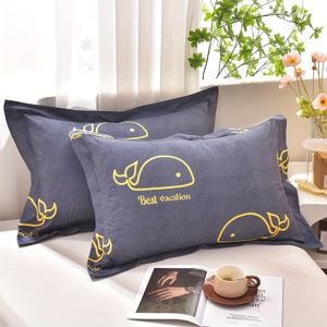 TEMU 2pcs 부드러운 통기성 북유럽 기하학적 프린트 베개 커버 - 패션 동물 꽃무늬 디자인, 4계절 모두 편안함, 깊은 포켓이 적합한 침실, 게스트룸 및 기숙사 장식, 기계 세척 가능한 폴리에스터 원단, 소파 장식