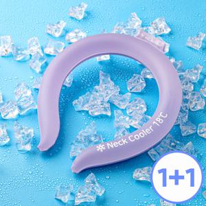 TEMU 1+1 모란카노 아이스 넥 쿨러 쿨링 밴드 -18도 자동냉각 스카프 대 소 투명|쿨토시|스카프