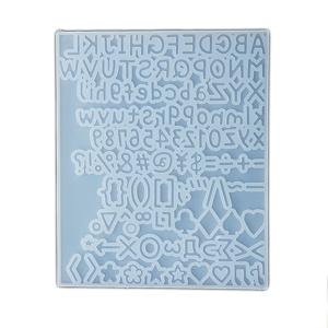 TEMU DIY 실리콘 알파벳 및 숫자 모울 세트 - 미니 레터, A-Z & 0-9 모양으로 손수제 레진, 플라스터 장식, 이름 태그 및 공예, DIY 공예 도구 | 장식 알파벳 모울 | 세부적인 텍스처