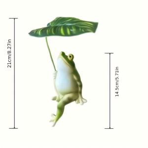 TEMU 싱글 팩에 있는 아름다운 개구리 조각품, 귀여운 만화 스타일의 녹색 개구리 조각품을 특징으로 합니다. 실내 및 실외 장식에 적합하며, 정원, 연못, 홈 오피스, 또는 책상에 이상적인 것입니다. 개구리 정원 장식용으로 독특한 선물입니다.