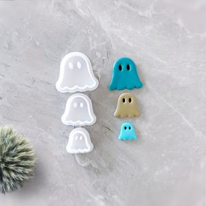 TEMU 3pcs 할로윈 유령 폴리머 클레이 컷터 귀걸이용 소프트 포터리 컷터 및 DIY 주얼리 만들기용 클레이 커팅 도구 핸드메이드 미니 컷터