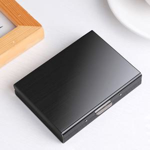 TEMU 1/3pcs 스테인리스 스틸 RFID 차단 카드 홀더 - 남성용 Sleek Black Metal 지갑, 다중 컴파트먼트, 아빠에게 완벽한 아버지의 날 선물, 안전한 카드 보관 | 광택 마감 | 금속 구조