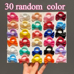 TEMU 30pcs 컬러풀 노트 헤어 타이 - 헤어 스타일링을 위한 고탄성, 헤어 액세서리 | 밝은 헤어 액세서리 | 내구성 있는 헤어 액세서리
