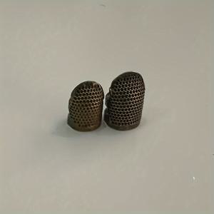 TEMU 2개 빈티지 유럽식 조절 가능한 손가락 보호대, 미끄럼 방지 손가락 보호대, 손바느질 & 십자수용, 다크 틸, 손가락 바느질용 손가락 보호대, 상단 바늘, 링|십자수