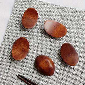 TEMU 5pcs, 나무 수제 나무 젓가락 거치대 - 창의적이고 레트로 - 식기 및 주방 용품에 완벽함