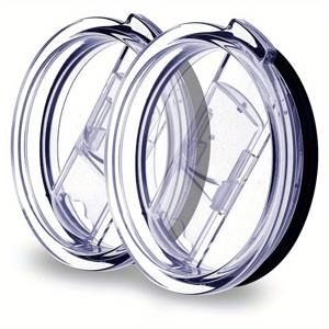 TEMU 2팩 유니버설 자동차 컵 거치대 뚜껑, 20oz & 30oz 텀블러와 호환 가능, 튼튼한 플라스틱, 손세척전용, 매칭 세트 차량 음료 커버 교체