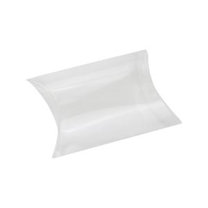 TEMU 50개 베개 상자 세트 - 중성색 5가지(베이지, 화이트, 블랙, 핑크, 레드), 투명 PVC 창문 포함, 고품질 종이 및 PVC 혼합 소재, 파티 선물 포장용, 홈 데코, 모던 디자인