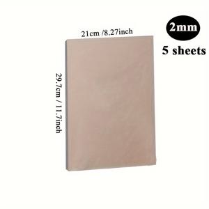 TEMU A4 5 장 1mm 1.5mm 2mm 3mm 두꺼운 회색 하드 골판지 패턴 DIY 수제 그림 포장 앨범 커버 8.3 인치 X 11.7 인치