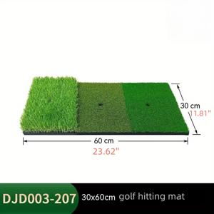 TEMU PGM 프로 골프 마스터 실내 연습 매트 30x60cm - 스윙 정확도 향상을 위한 멀티 컬러 TPE 타격 패드, 내구성 있고 현실적인 잔디 질감으로 일관된 성능, 실내 골프 연습 | 현실적인 골프 표면 | 내구성 있는 연습 패드