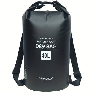 TEMU 고품질 드라이백 백팩 40L 롤탑 플로팅 스토리지 가방 - 카약, 로잉, 수영, 하이킹, 캠핑 및 낚시용