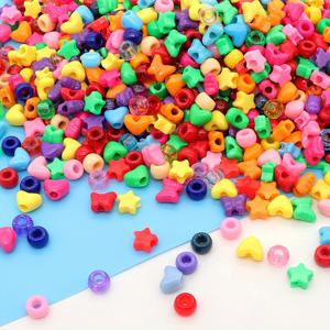 TEMU 300Pcs 멀티 컬러 플라스틱 무지개 조랑말 구슬 보석에 대 한 혼합 유형 천공 된 대량 머리 구슬 DIY 얼굴 마스크 장식, 팔찌 목걸이 공예 소규모 비즈니스 용품 만들기