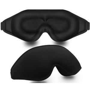 TEMU 1개 울트라 컴포트 3D 컨투어드 수면 마스크 - 99% 빛 차단, 눈 압력 제로 컵 블라인드폴드 남녀공용, 조절 가능한 스트랩 - 깊은 수면, 요가, 여행에 이상적, 연회색, 핑크, 블랙, 수면용 아이 마스크
